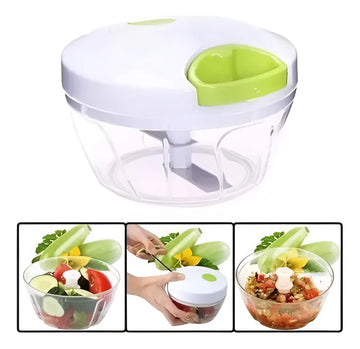 Mini procesador manual de trituración de alimentos con ajo y cebolla