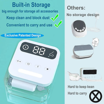 Aspirador Nasal Para Bebe Succión Eléctrica De Nariz Blanco