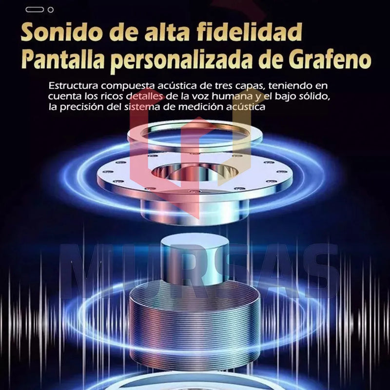 Audífono V8 Inalámbrico Negocios Conductor Larga Duración Negro