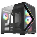 Chasis Gamer Xyz Qubex Black | Argb | Atx | 4 Fans | Type C Negro