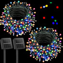Luces Navideñas Solares Exterior 12metros 100 Leds Guirnalda Luces Multicolor