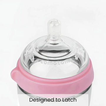 Comotomo Biberón Tacto Natural Flujo Medio 3-6 Meses 250 Ml