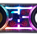 Parlante Potente Bluetooth Lonid Tws Rgb Dual 13.6w Speaker Negro