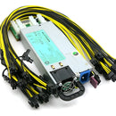 Fuente De Poder Real Hp 1200 Watts Mineria 80 Plus Platino Negro