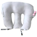Almohada De Lactancia Para Gemelos 3 En 1 Gris Gemelar