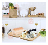 Bandeja De Bambú Para Servir Alimentos Mesa Y Cocina Lisa Madera