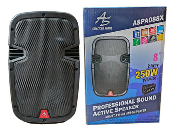 Parlante American Sound 250w Recargable + Tripode Metalico Negro