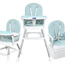 Silla Comedor Bebe 3 En 1 Lyra Happy Baby Color Celeste Celeste