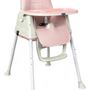 Silla Comedor Bebe 3en1 Happy Baby Zoe Color Rosa