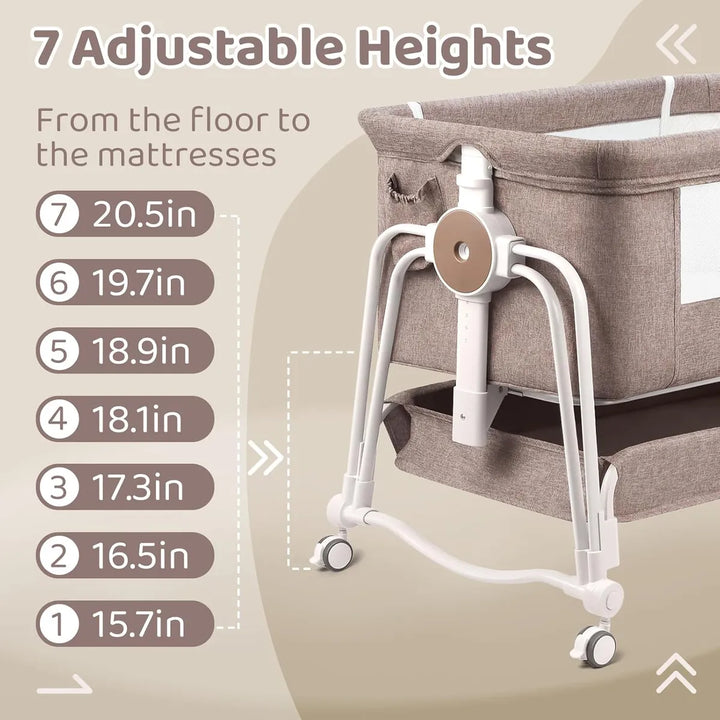 Cuna Lateral 4 En 1 Ultra Funcional Para Bebés