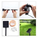 Luz Led Navideña Recargable Panel Solar 200 Leds Impermeable Blanco
