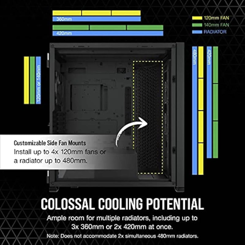 Gabinete Corsair 7000d Airflow Atx Torre Completa Negro