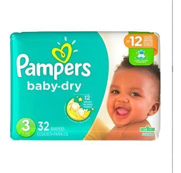 Pañales Pampers sin género G x 32 unidades