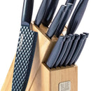 Set Cuchillos Acero Inoxidable Azul Diamond 14 Piezas