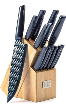 Set Cuchillos Acero Inoxidable Azul Diamond 14 Piezas