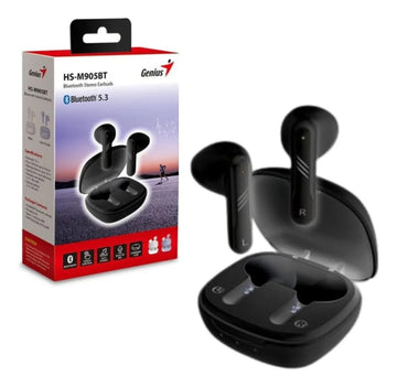 Micrófono Auricular Genius Hs-m905bt Negro Color de la luz Azul
