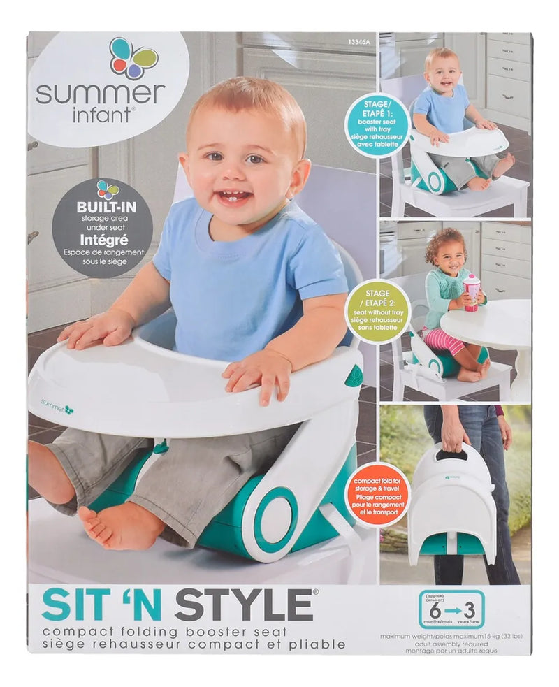 Silla De Comer Booster Plegable -summer 13346adsv Color Verde Claro