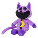 1 Pieza De Peluche De Animal Pequeño Sonriente, Gato Morado Color Catnap
