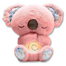 Koala Rosado Peluche Que Respira, Luces Y Sonido 3 Funciones
