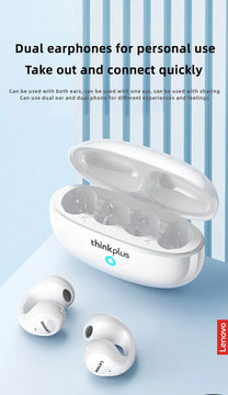 Auriculares inalámbricos Bluetooth Lenovo Livepods Xt83 Tws, color gris y negro
