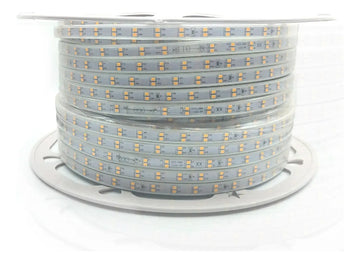 Manguera Navideña Plana Roja 180 Led Mt Rollo 50mt 110v Ip65 Rojo