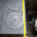 Plancha Para Estufa Leña 2 Puestos Gris Metalico