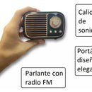 Parlante Bluetooth Radio Fm Vintage Recargable 5v Lector Usb Rojo, Verde, Beige
