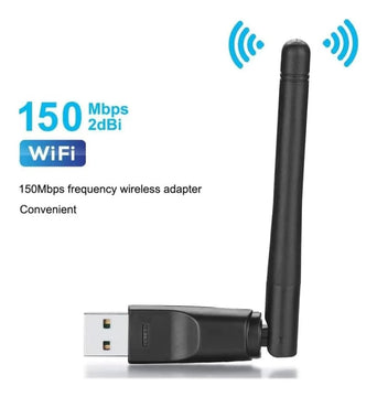 Adaptador Wifi 2.4hz Usb 2.0 Aufa W114 Con Antena | 300 Mbps