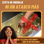 Colador Drenaje Metalico Acero Inoxidable Residuo Alimento Plateado