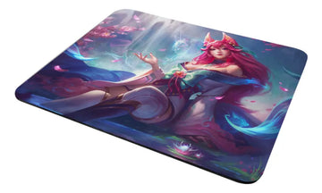 Mouse Pad League Of Legends Flor Espiritual Ahri