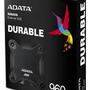 Disco Solido Adata Durable Sd600q External Ssd 960gb Negro