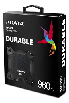 Disco Solido Adata Durable Sd600q External Ssd 960gb Negro