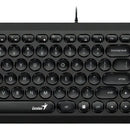 Teclado Genius Slimstar Q200 Ultra Delgado Multimedia Usb