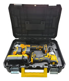 Kit Taladro Percutor 1/2 + Pulidora 4 1/2 68v Inalámbricos - Amarillo