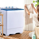 Lavadora Compacta Costway 26lbs Doble Tina, Eficiencia Y