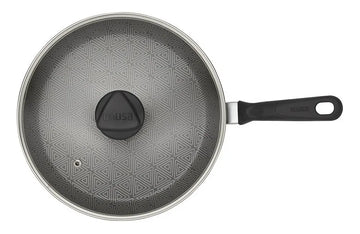 Sarten Imusa Antiadherente Triforce 18cm Con Tapa Color Gris