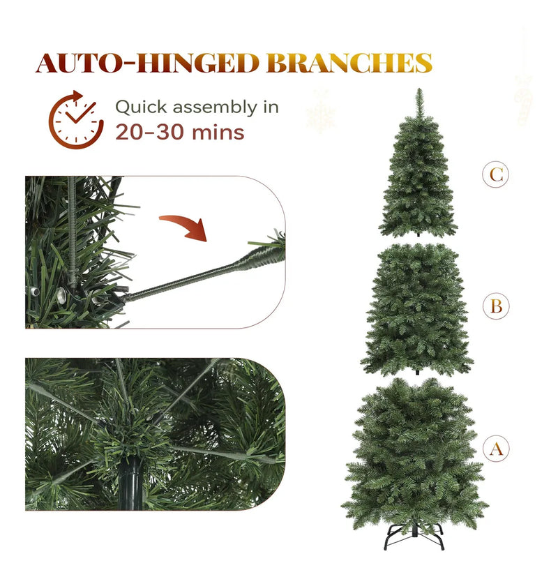 Yitahome Arbol De Navidad Artificial Preiluminado De 6 Pies