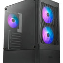 Gabinete Gamdias Talos E3 Mesh Mid Tower Rgb Vidrio Templado Color Negro