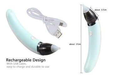 Aspirador Limpiador Nasal Para Bebés Eléctrico De Nariz Niño Verde Claro