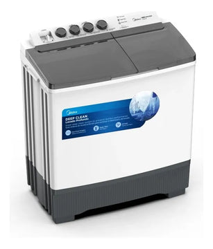 Lavadora Doble Tina 14kg-6kg Centrifugado Blanca Midea Blanco