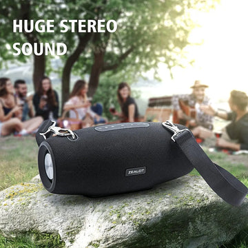 Zealot - Altavoces Bluetooth Portátiles De 75 W Con Tecnolog Color Negro