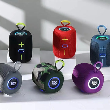 Parlante Portátil Bluetooth Inalámbrico Tws Negro Con Ipx5