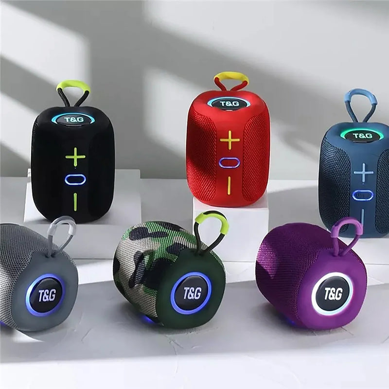 Parlante Portátil Bluetooth Inalámbrico Tws Negro Con Ipx5