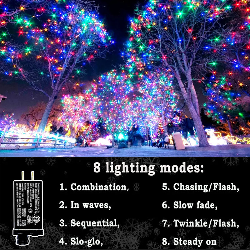 Luces Navidenas Led, 300 Luces, Ilumina Tu Hogar Con Estilo