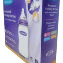 Set 3 Biberones Lansinoh Naturalwave 8 Onzas 3m Flujo Medio Color Blanco