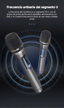 Microfono Gc W1 Dinamico Mano 1 Inalambrico Uhf Con Receptor
