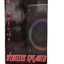 Parlante Sonido Altavoz Inalambrico Karaoke Retroiluminado Negro