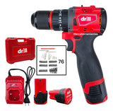 Taladro Drill Ta21rk Inalámbrico 2 Baterías 13mm -brushless Rojo 50hz/60hz