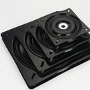 Base Giratoria Silla Riel Soporte Tv 6 X 6 Negro 15x15 Cms