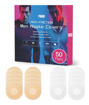 Pbuu Fundas Para Pezones Para Hombres, 100 Unidades (50 Pare